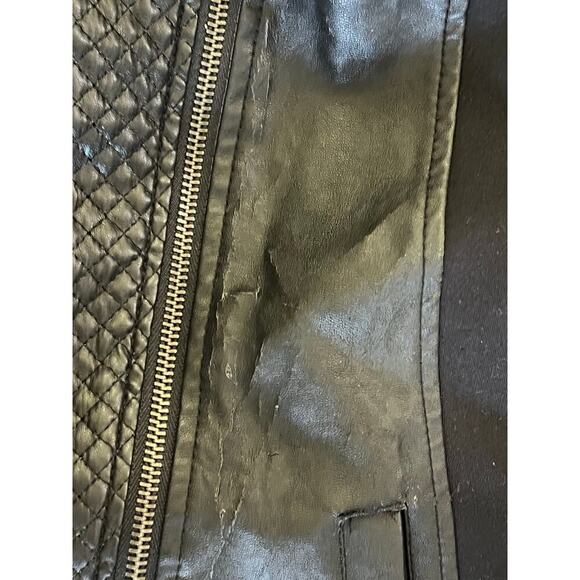 Armani Exchange leather jacket size large, has some damage as shown in pics - Picture 3 of 16